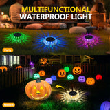 Solar Floating Pool Lights IP67 Waterproof, 2 Light Modes Auto ON Off, Solar Pool Lights for Above Ground Pools with RGB & Warm White for Pool, Garden, Party, Yard Décor, Pathway, Lawn 2PCS