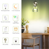 Battery Operated Wall Sconce with Remote Bulb, Plug-in or Hardwired, Rechargeable 3-Color Temperature Bulb (3000K/4000K/6500K), Vintage Green Glass Shade for Bedroom, Living Room(Trapezoid 1-Pack)