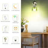 Battery Operated Wall Sconce with Remote Bulb, Plug-in or Hardwired, Rechargeable 3-Color Temperature Bulb (3000K/4000K/6500K), Vintage Green Glass Shade for Bedroom, Living Room(Bowl 1-Pack)