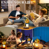 LIBOZMKO Candle Warmer Lamp - Electric Candle Lamps Timer Dimmer, Sunflower Tiffany Style Stained Glass Candle Warming Lamp Compatible with Jar Candles Gifts for Mom Women Friend
