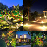 XIFEINIU Low Voltage Landscape Lights, 12V Outdoor LED Landscape Spotlights with IP65 Waterproof, 68.9ft Warm White Metal Landscape Lighting for Garden Yard Patio Walkway, 6 Pack (Extendable Up to 10 Lights)