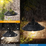 XIFEINIU Solar Barn Lights Outdoor, 2pcs Black Rustic Vintage Porch Barn Light with Wall Mount Exterior, Gooseneck Metal Wall Light Fixture for Farmhouse, Patio, Garden, Deck, Shed and Courtyard