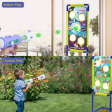 XIFEINIU Shooting Game Toy for Kids, 4 Pack Shooting Guns with 2 Shooting Target and 52 Foam Bullets, Target Shooting Games Foam Ball Outdoor Toys for Boys Girls Christmas Birthday Gift