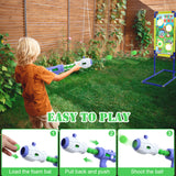 XIFEINIU Shooting Game Toy for Kids, 4 Pack Shooting Guns with 2 Shooting Target and 52 Foam Bullets, Target Shooting Games Foam Ball Outdoor Toys for Boys Girls Christmas Birthday Gift